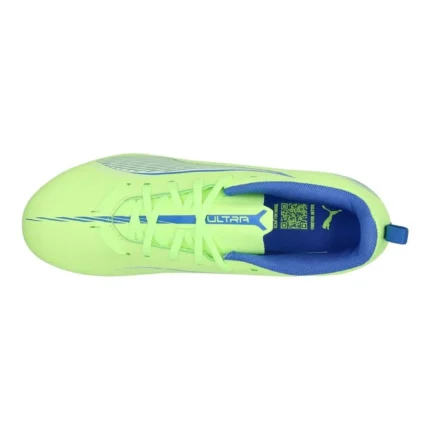 Puma Ultra 5 Play FG/AG Lights Out - Fizzy Apple/Puma White/Bluemazing Kids - Image 4