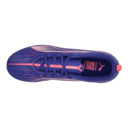 Puma Ultra 5 Play MG Formula - Lapis Lazuli/Puma White/Sunset Glow Kids - Image 4