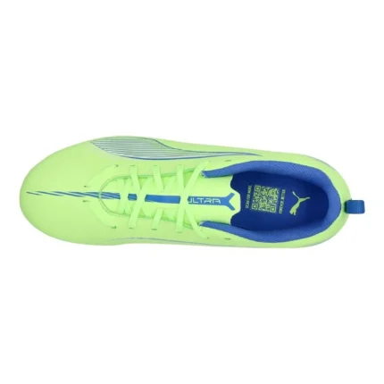 Puma Ultra 5 Play MG Lights Out - Fizzy Apple/Puma White/Bluemazing Kids - Image 4