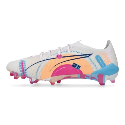 Puma Ultra 5 Ultimate FG Volume Up - White/Luminous Blue/Poison Pink/Fizzy Melon - Image 3