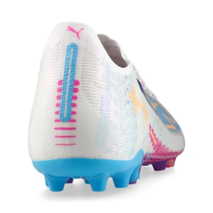 Puma Ultra 5 Ultimate MG Volume Up - White/Luminous Blue/Poison Pink/Fizzy Melon - Image 6