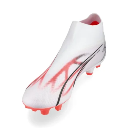 Puma Ultra Match + Laceless FG/AG Breakthrough - White/Black/Fire Orchid - Image 7