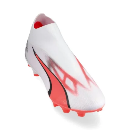 Puma Ultra Match + Laceless FG/AG Breakthrough - White/Black/Fire Orchid - Image 5
