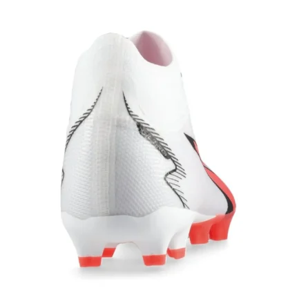 Puma Ultra Match + Laceless FG/AG Breakthrough - White/Black/Fire Orchid - Image 6