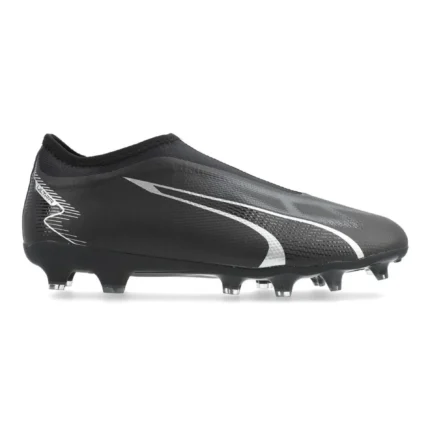 Puma Ultra Match + Laceless FG/AG Eclipse - Black/Asphalt Kids - Image 1