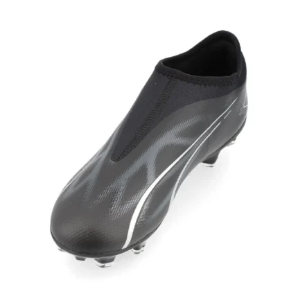 Puma Ultra Match + Laceless FG/AG Eclipse - Black/Asphalt Kids - Image 7