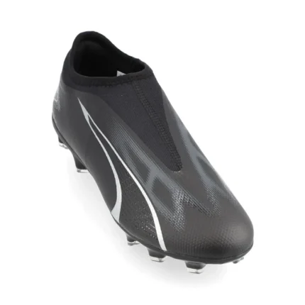 Puma Ultra Match + Laceless FG/AG Eclipse - Black/Asphalt Kids - Image 5