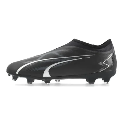 Puma Ultra Match + Laceless FG/AG Eclipse - Black/Asphalt Kids - Image 3