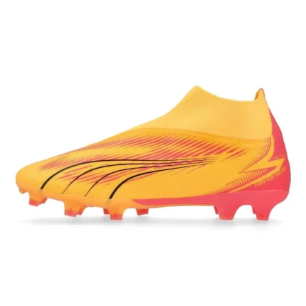 Puma Ultra Match + Laceless FG/AG Forever Faster - Sun Stream/Puma Black/Sunset Glow - Image 3