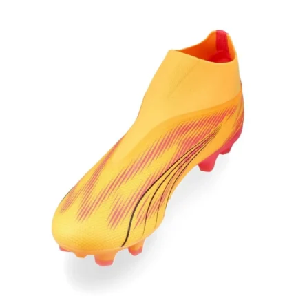 Puma Ultra Match + Laceless FG/AG Forever Faster - Sun Stream/Puma Black/Sunset Glow - Image 7