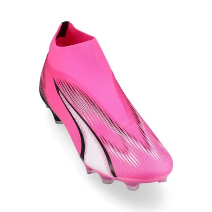Puma Ultra Match + Laceless FG/AG Phenomenal - Poison Pink/Puma White/Puma Black - Image 5