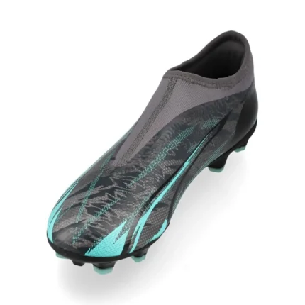 Puma Ultra Match + Laceless FG/AG Rush - Strong Gray/Puma White/Elektro Aqua Kids Limited Edition - Image 7