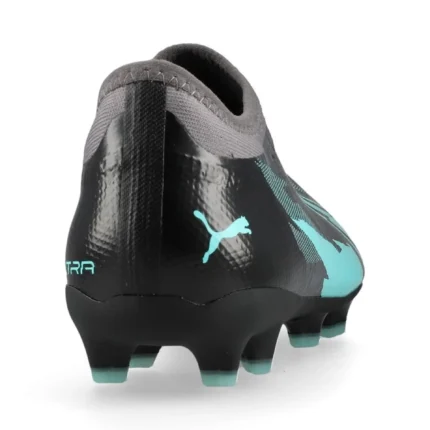 Puma Ultra Match + Laceless FG/AG Rush - Strong Gray/Puma White/Elektro Aqua Kids Limited Edition - Image 6
