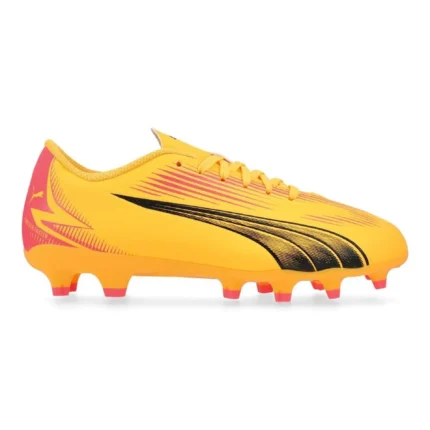 Puma Ultra Play FG/AG Forever Faster - Sun Stream/Puma Black/Sunset Glow Kids - Image 1