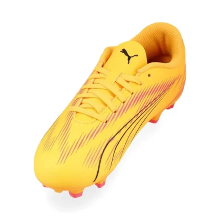 Puma Ultra Play FG/AG Forever Faster - Sun Stream/Puma Black/Sunset Glow Kids - Image 7