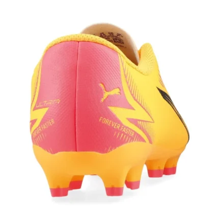 Puma Ultra Play FG/AG Forever Faster - Sun Stream/Puma Black/Sunset Glow Kids - Image 6