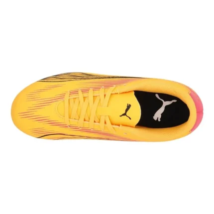 Puma Ultra Play FG/AG Forever Faster - Sun Stream/Puma Black/Sunset Glow Kids - Image 4