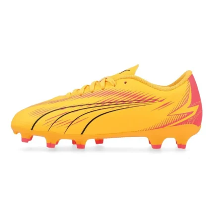 Puma Ultra Play FG/AG Forever Faster - Sun Stream/Puma Black/Sunset Glow Kids - Image 3