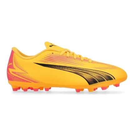 Puma Ultra Play MG Forever Faster - Sun Stream/Puma Black/Sunset Glow Kids - Image 1