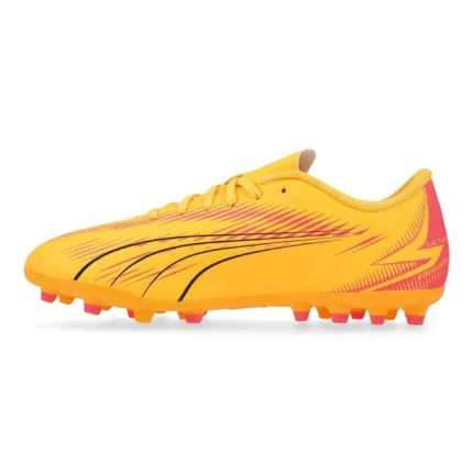 Puma Ultra Play MG Forever Faster - Sun Stream/Puma Black/Sunset Glow Kids - Image 3