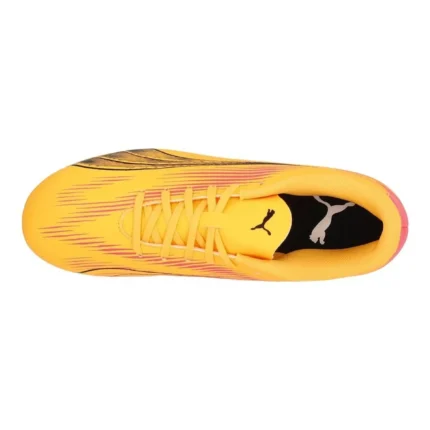 Puma Ultra Play MG Forever Faster - Sun Stream/Puma Black/Sunset Glow Kids - Image 4