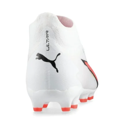 Puma Ultra Pro FG/AG Breakthrough - White/Black/Fire Orchid Kids - Image 6