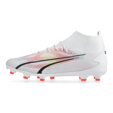 Puma Ultra Pro FG/AG Breakthrough - White/Black/Fire Orchid Kids - Image 3