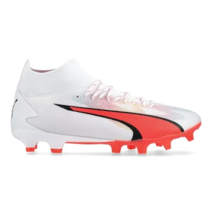 Puma Ultra Pro FG/AG Breakthrough - White/Black/Fire Orchid - Image 1