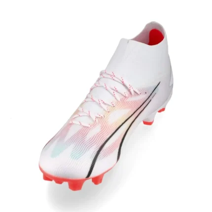 Puma Ultra Pro FG/AG Breakthrough - White/Black/Fire Orchid - Image 7