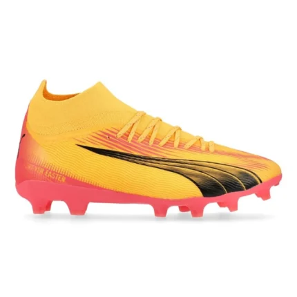 Puma Ultra Pro FG/AG Forever Faster - Sun Stream/Puma Black/Sunset Glow Kids - Image 1