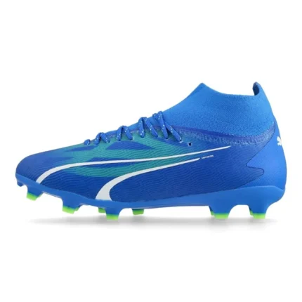 Puma Ultra Pro FG/AG Gear Up - Ultra Blue/White/Pro Green Kids - Image 3