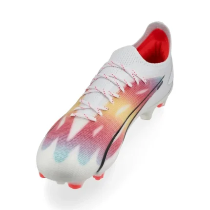 Puma Ultra Ultimate FG/AG Breakthrough - White/Black/Fire Orchid - Image 7