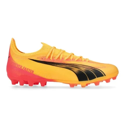 Puma Ultra Ultimate MG Forever Faster - Sun Stream/Puma Black/Sunset Glow - Image 1