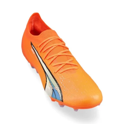 Puma Ultra Ultimate MG Supercharge - Ultra Orange/Puma White/Blue Glimmer - Image 5
