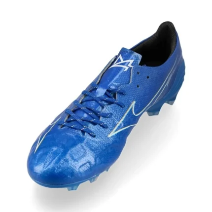 Mizuno Alpha Elite FG/AG Mugen - Laser Blue/White/Gold - Image 7