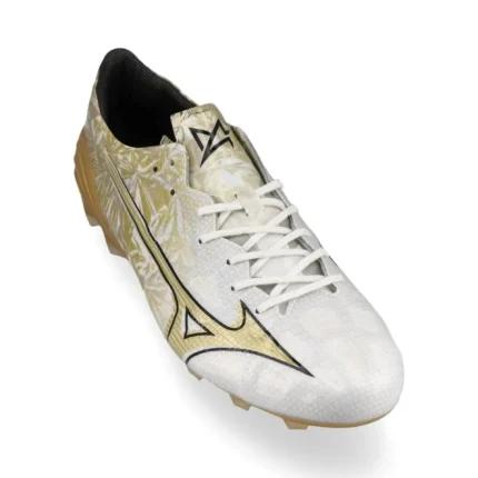 Mizuno Alpha Elite FG/AG Prism Gold - White/Gold/Black - Image 5