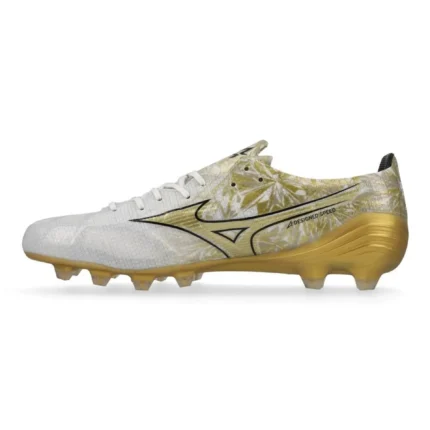 Mizuno Alpha Elite FG/AG Prism Gold - White/Gold/Black - Image 3