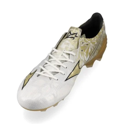 Mizuno Alpha Elite FG/AG Prism Gold - White/Gold/Black - Image 7