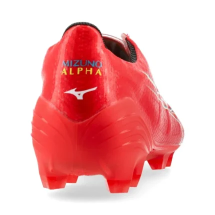 Mizuno Alpha Elite FG/AG Release - Fiery Coral/White - Image 6