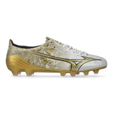 Mizuno Alpha Made In Japan FG/AG Prism Gold - White/Gold/Black - Image 1