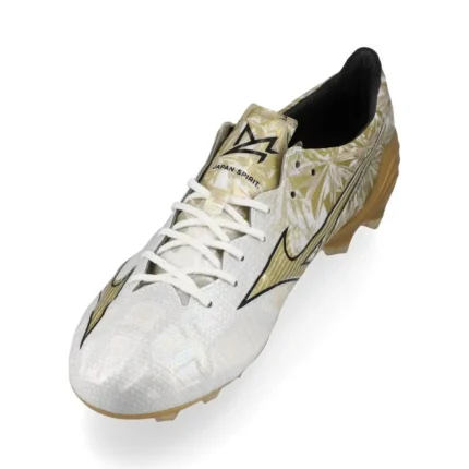 Mizuno Alpha Made In Japan FG/AG Prism Gold - White/Gold/Black - Image 7