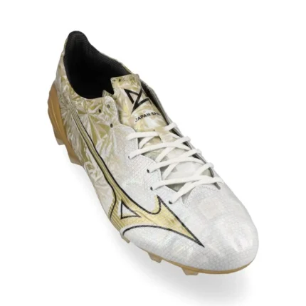 Mizuno Alpha Made In Japan FG/AG Prism Gold - White/Gold/Black - Image 5