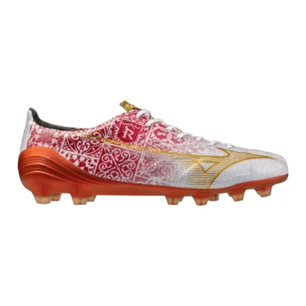 Mizuno Alpha Made In Japan FG/AG Sergio Ramos 4 Vol. Lll - White/Gold/Red Limited Edition - Image 1