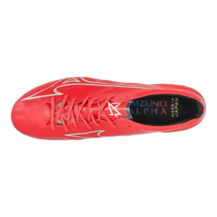Mizuno Alpha Made In Japan SG Release - Fiery Coral/White - Image 4