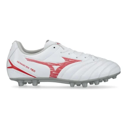 Mizuno Monarcida Neo 3 Select AG Charge - White/Radiant Red Kids - Image 1