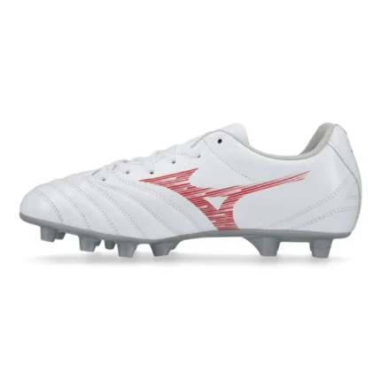 Mizuno Monarcida Neo 3 Select FG Charge - White/Radiant Red Kids - Image 3
