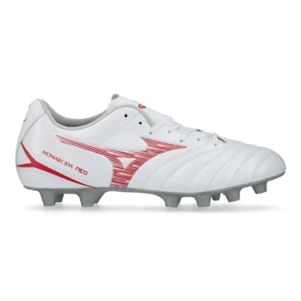 Mizuno Monarcida Neo 3 Select FG/AG Charge - White/Radiant Red - Image 1