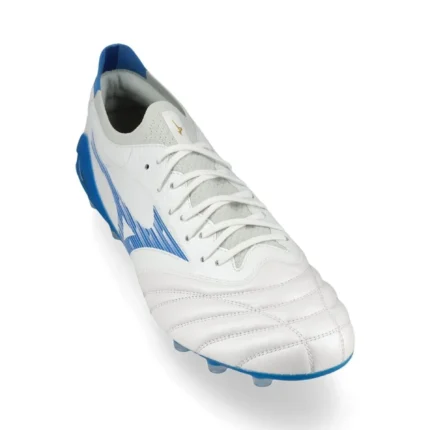 Mizuno Morelia Neo 4 Beta Elite FG/AG Mugen - White/Laser Blue - Image 5