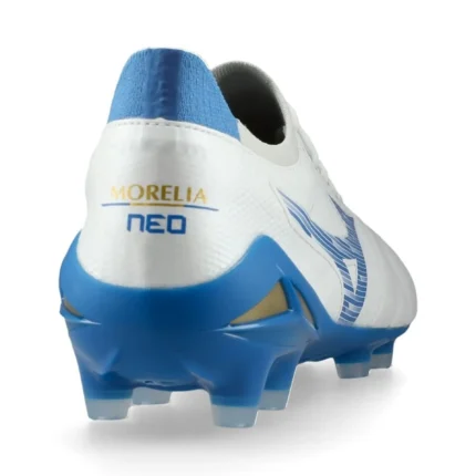 Mizuno Morelia Neo 4 Beta Elite FG/AG Mugen - White/Laser Blue - Image 6