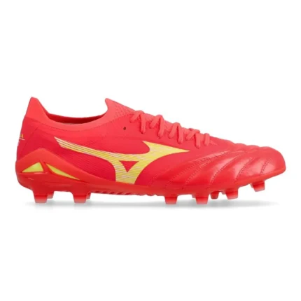 Mizuno Morelia Neo 4 Beta Elite FG/AG Release - Bolt/Fiery Coral - Image 1